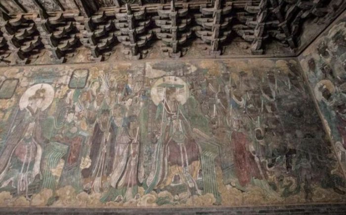 Restauração de mural do maior templo taoísta da China é iniciada