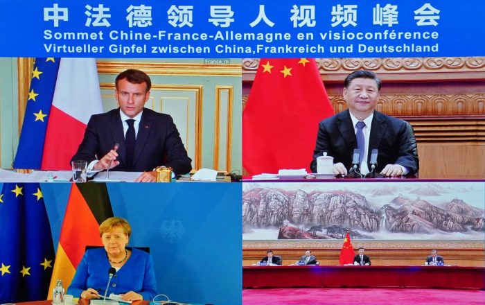 Xi pede cooperação com Europa em cúpula com líderes francês e alemã