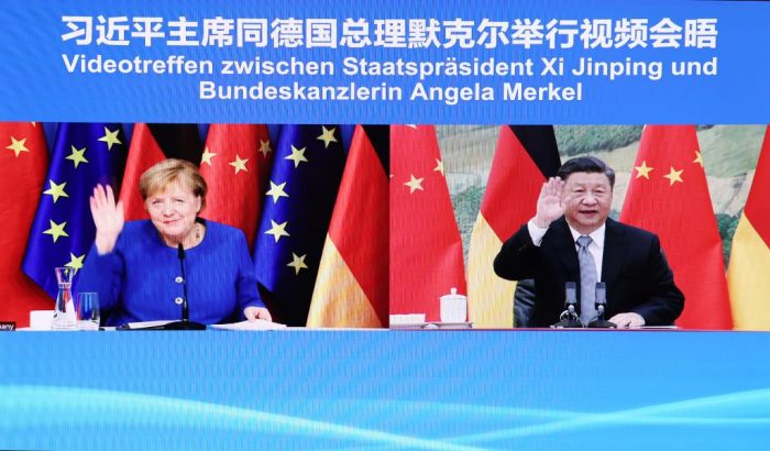 Em videoconferência com Merkel, Xi pede maiores laços com UE e Alemanha