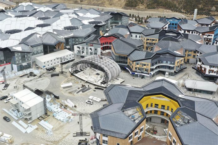 Vila Olímpica de Inverno de Zhangjiakou faz homenagem à arquitetura chinesa