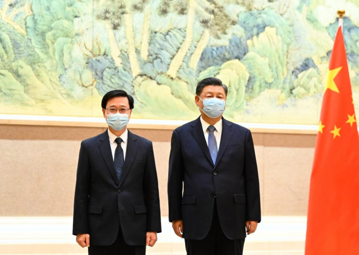 Xi se encontra com novo chefe do Executivo da RAEHK, John Lee