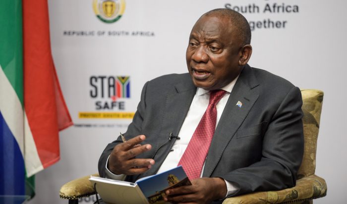 Presidente sul-africano diz que BRICS ajudará reconstrução do país após pandemia