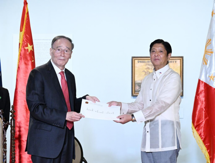 Vice-presidente chinês apresenta proposta sobre desenvolvimento de laços China-Filipinas