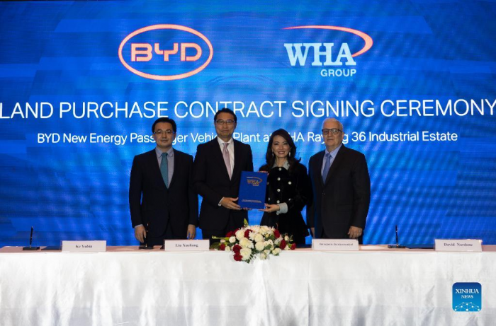 BYD da China construirá fábrica de veículos elétricos na Tailândia