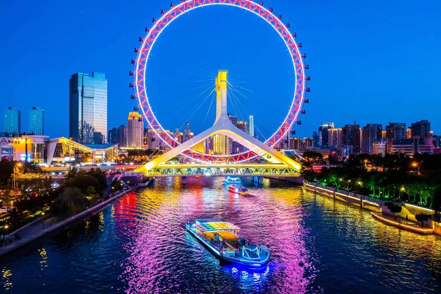 Tianjin lança linha de cruzeiro experimental ao longo de ramo do rio Haihe