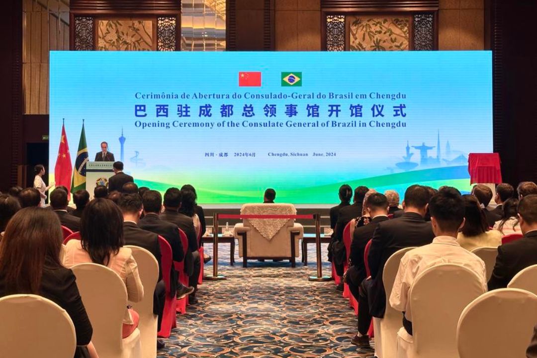 Brasil abre consulado-geral em Chengdu, no sudoeste da China