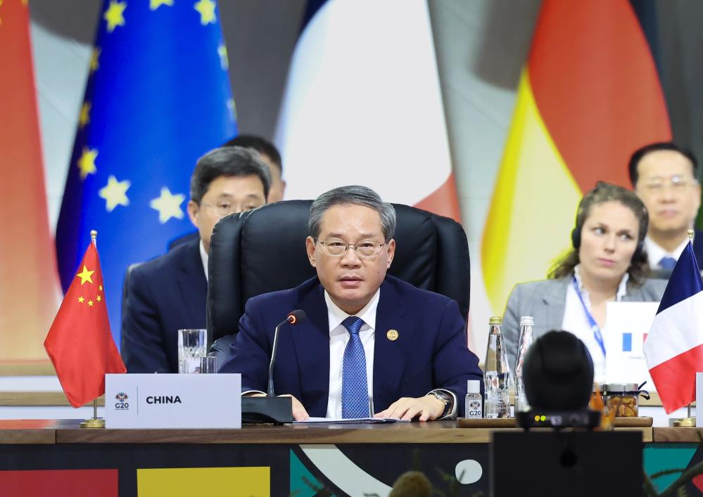 Premiê chinês pede ao G20 mais cooperação global para enfrentar desafios comuns