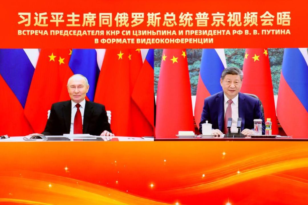 Xi Jinping e Vladimir Putin defendem reforço da cooperação China–Rússia em reunião virtual