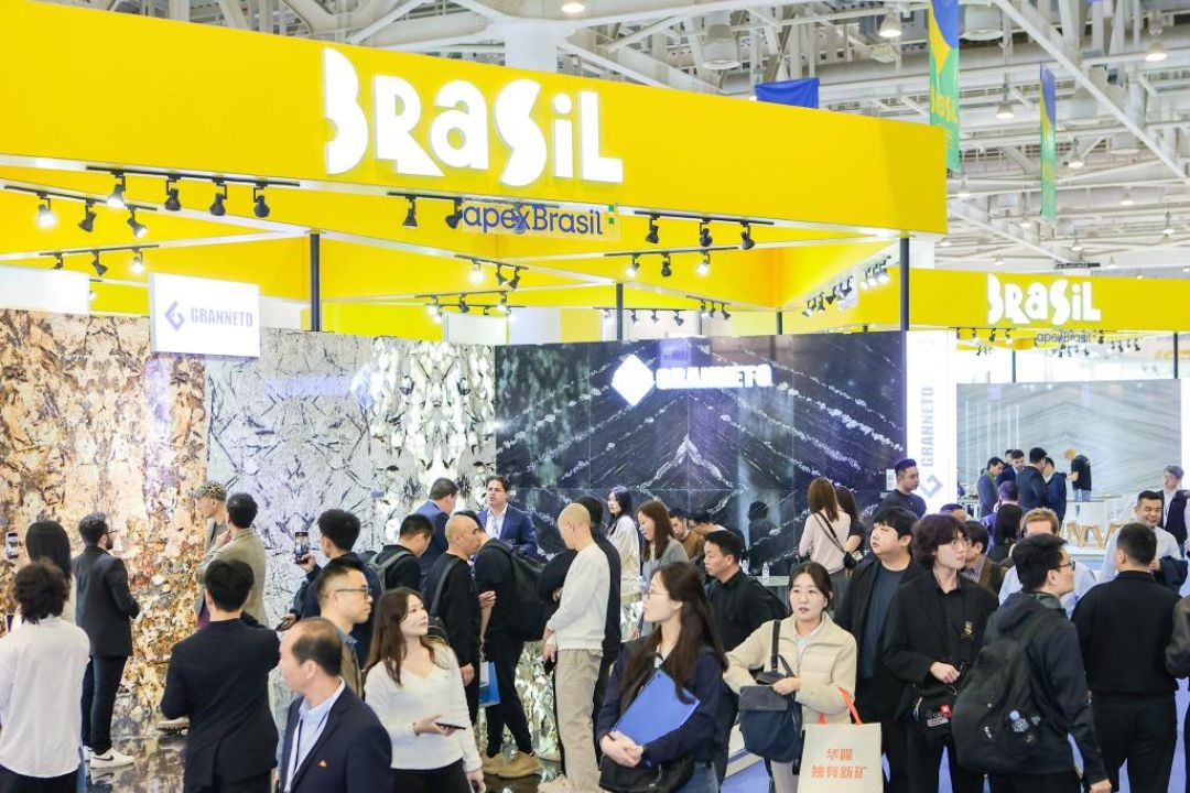 Empresas brasileiras ampliam presença na maior feira de rochas naturais da China