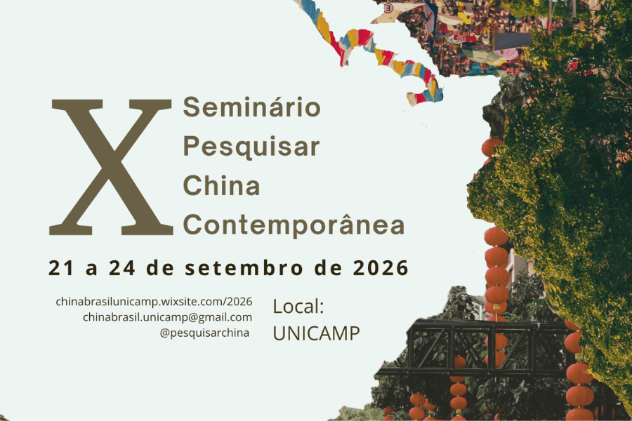 ‘Seminário Pesquisar China Contemporânea’ abre chamada de trabalhos para edição de 10 anos