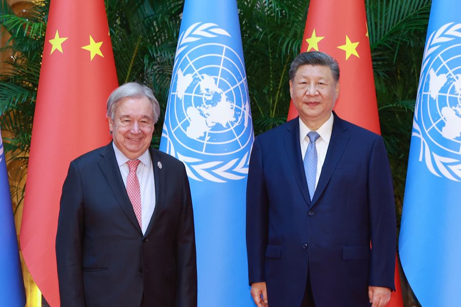 Xi Jinping reafirma apoio da China à ONU em encontro com António Guterres